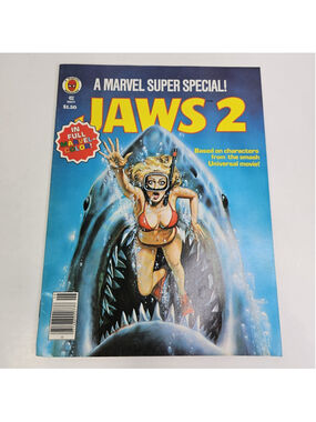RARE 1978 Marvel Super Special #6 JAWS 2 Magazine Comic Gene Colan Larkin KISS